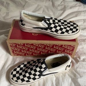 Checkered Slip on Vans
